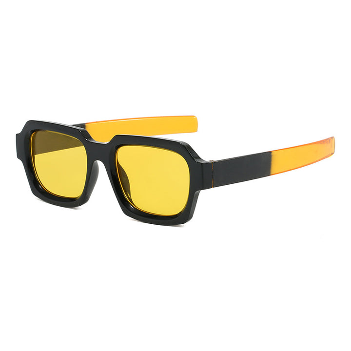 Ladies fashionable stylish square sunglasses with contrasting frame Kalsten