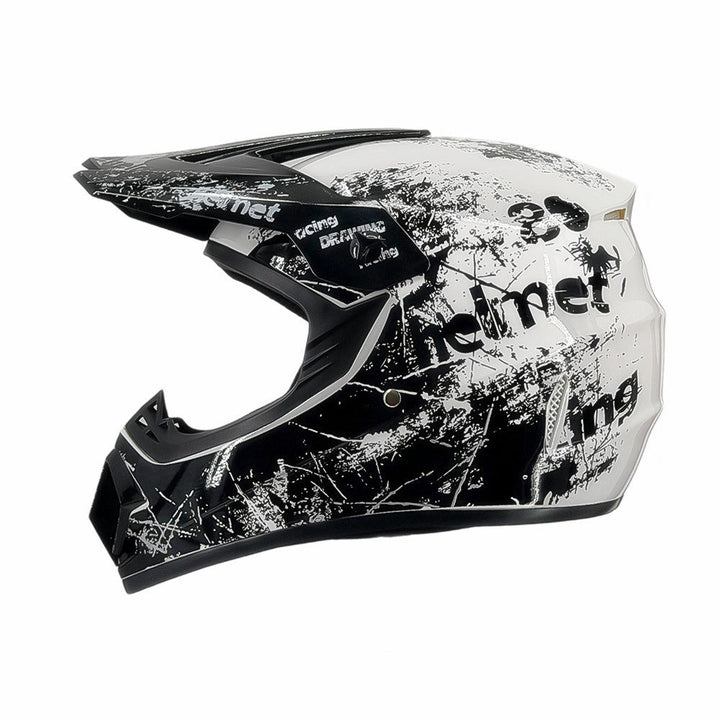 full-face motocross helmet with extended visor and reinforced chin guard Kalsten