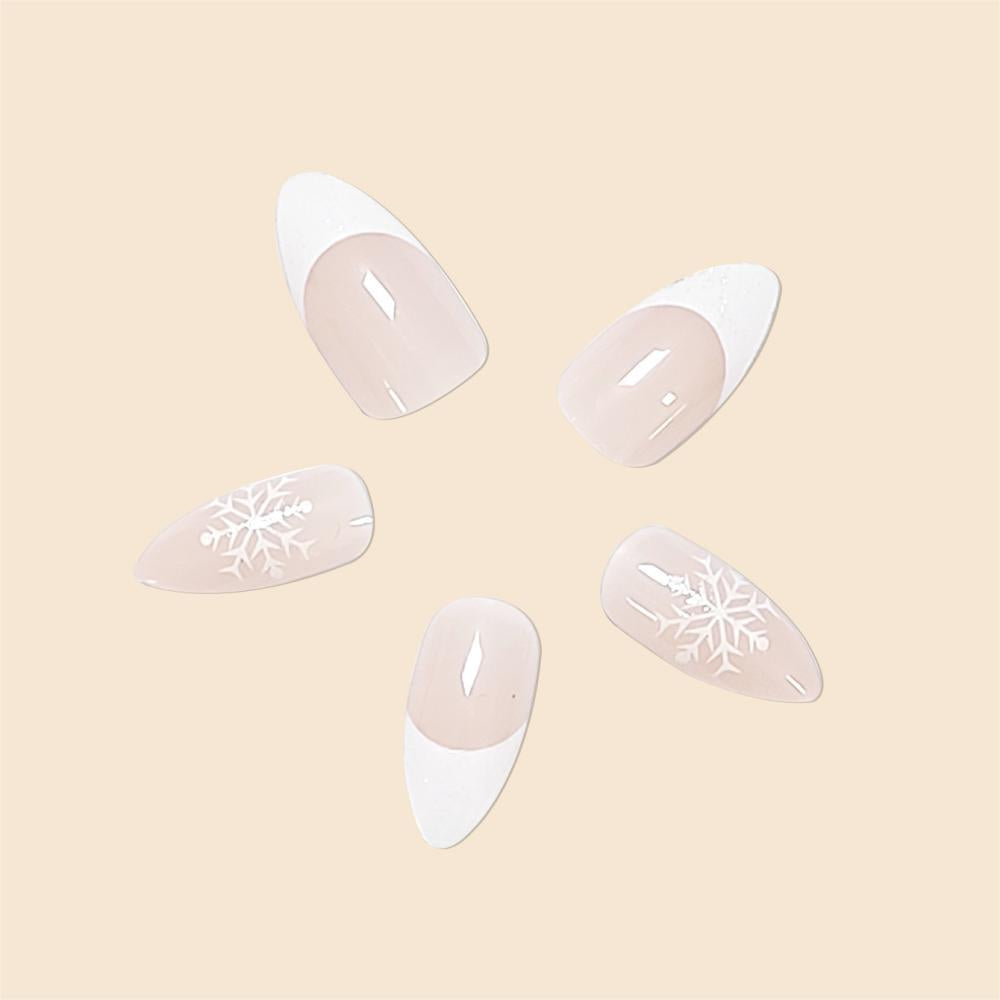Elegant French Tip Nail Art  1791776873