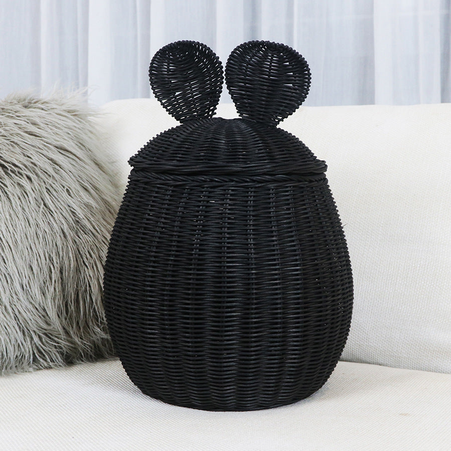 Playful storage basket with animal ears Kalsten