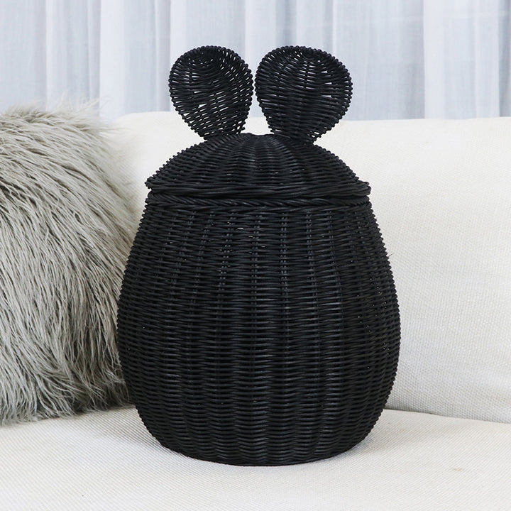 Playful storage basket with animal ears Kalsten