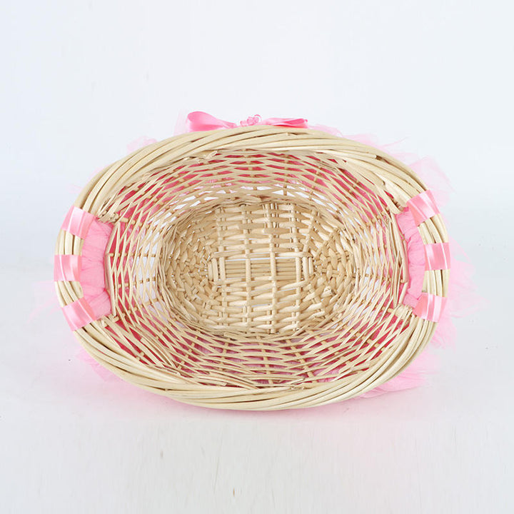 Decorative basket with ruffle detail Kalsten