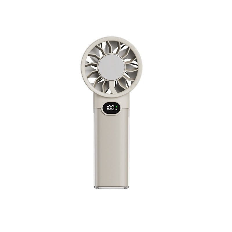 Women portable foil fan with digital display Kalsten