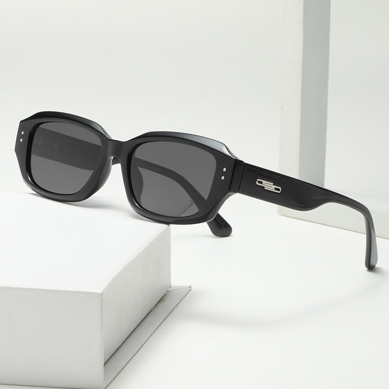 Women fashionable square sunglasses with innovative transparent frame Kalsten