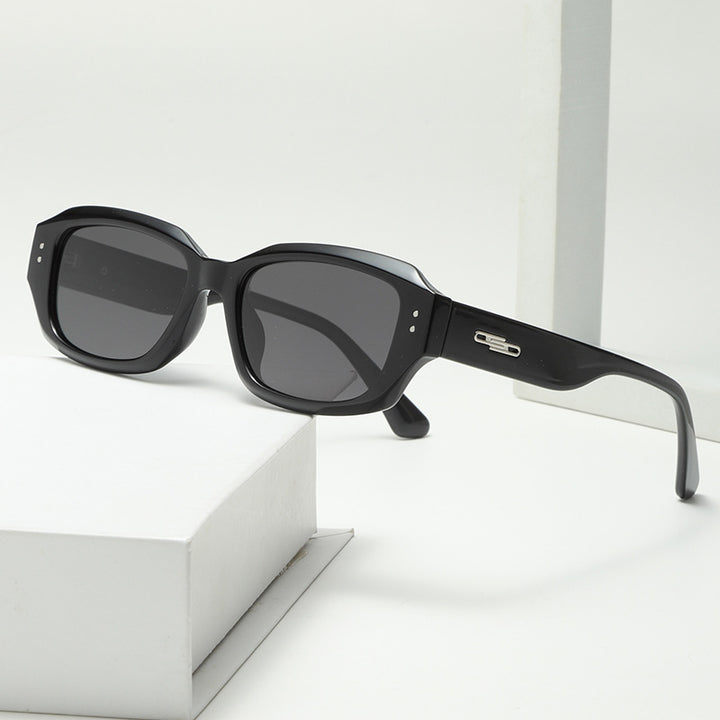 Women fashionable square sunglasses with innovative transparent frame Kalsten