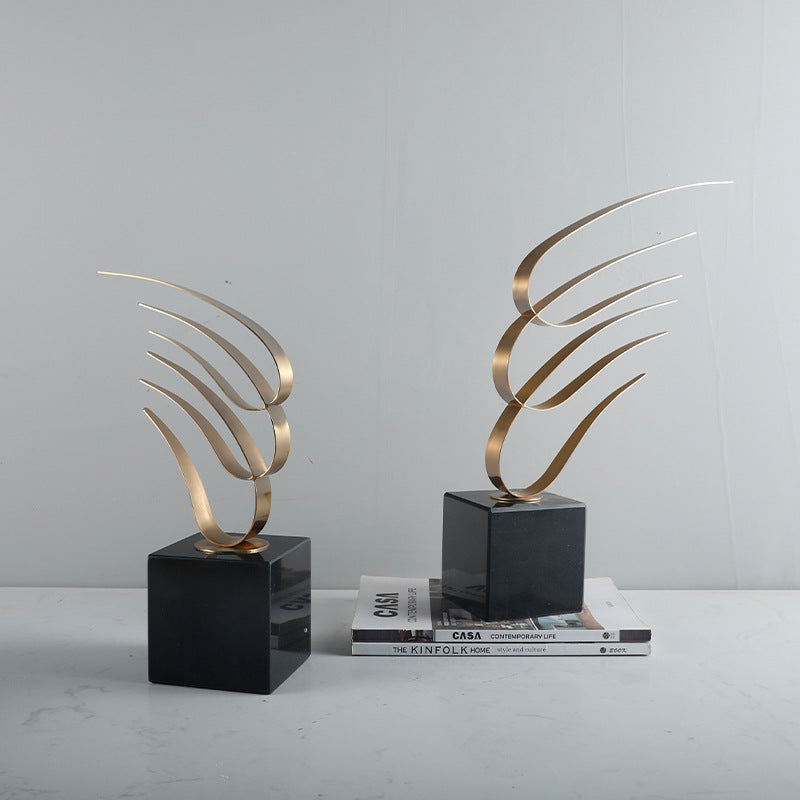 Abstract Metal Decorative Sculpture