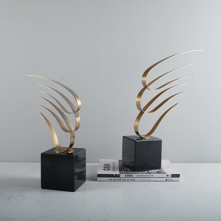 Abstract Metal Decorative Sculpture