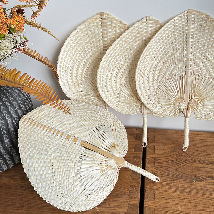 Women hand-woven fan made of natural material Kalsten