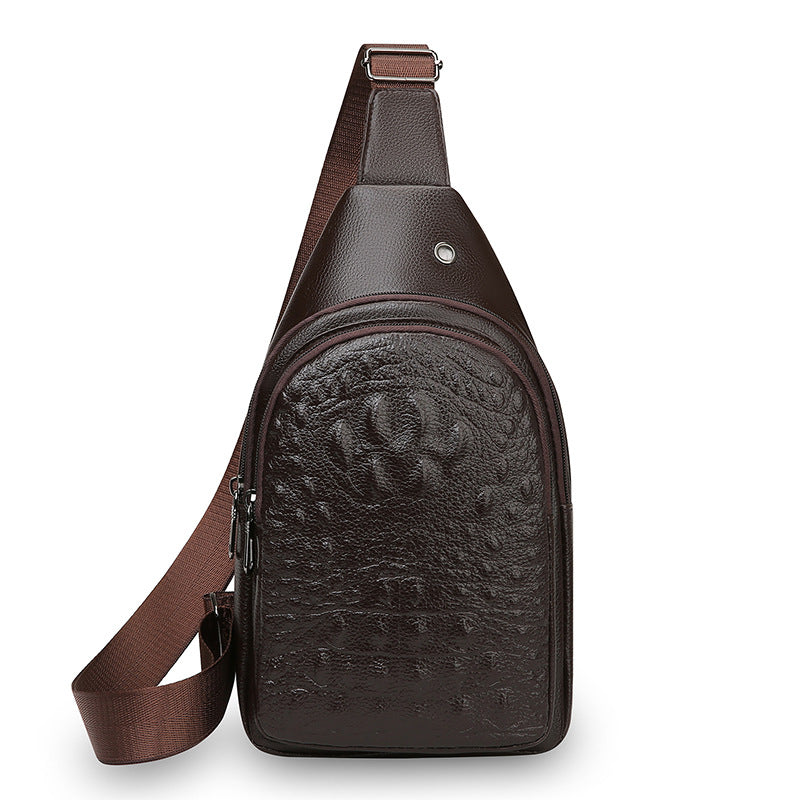 Stylish Crocodile Texture Sling Bag
