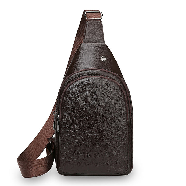 Stylish Crocodile Texture Sling Bag