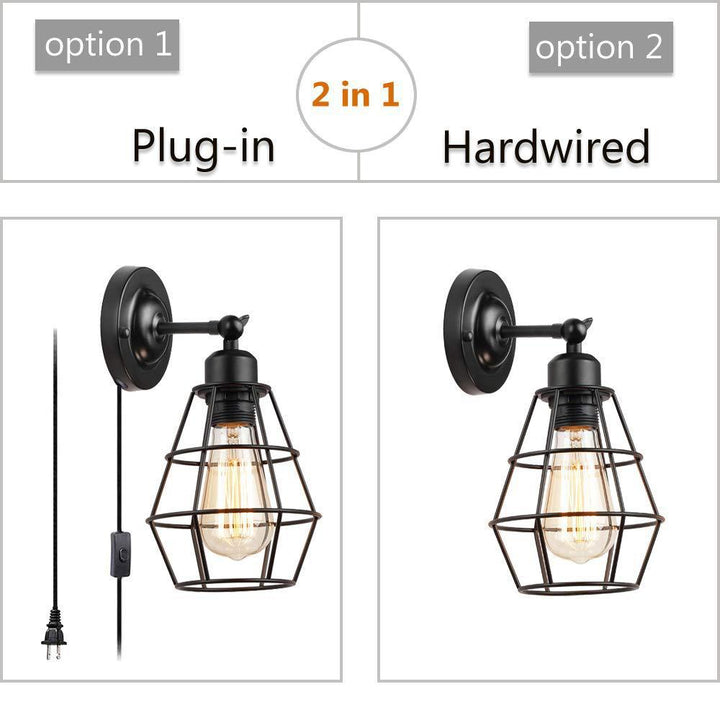 Industrial Cage Wall Sconce