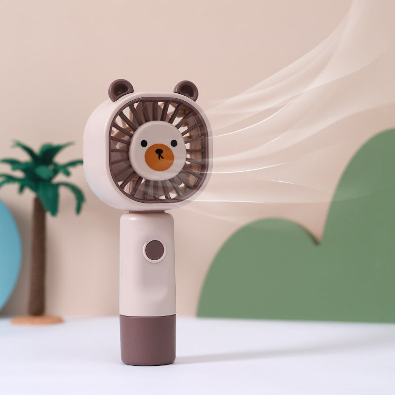 Women's Portable Hand Fan in Cute Bear Design Kalsten