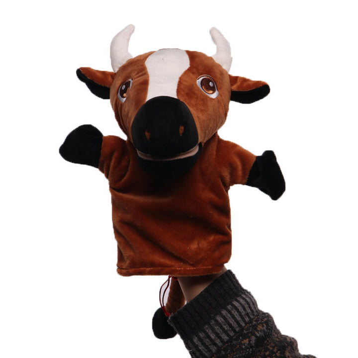 Plush Tiger Hand Puppet With Soft Fleece Movable Mouth Embroidered Features