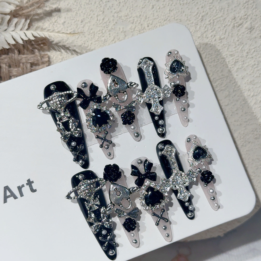 Decorative Rhinestone Embellished Hair Clips Set