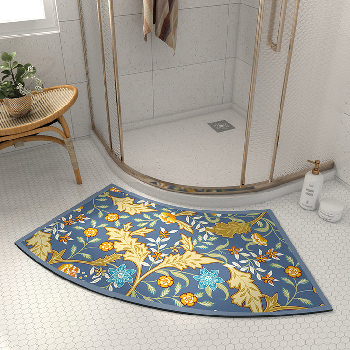 Artistic Floral Shower Mat