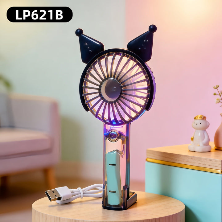 Women's Portable Hand Fan with Cute Rabbit Design Kalsten