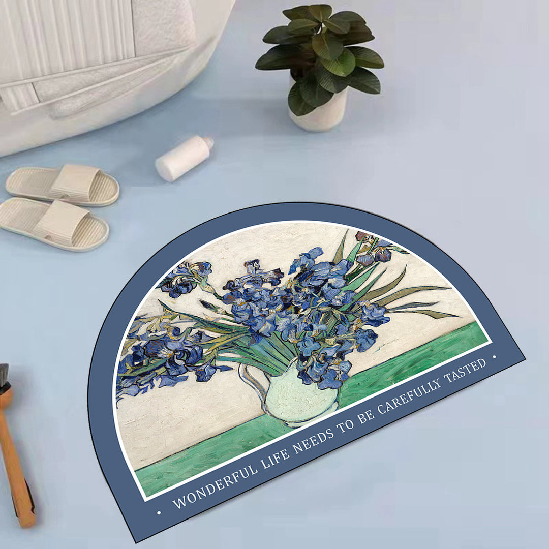 Artistic Ocean Scene Bath Mat