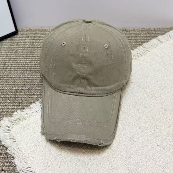 Women's Distressed Casual Twill Baseball Cap Kalsten