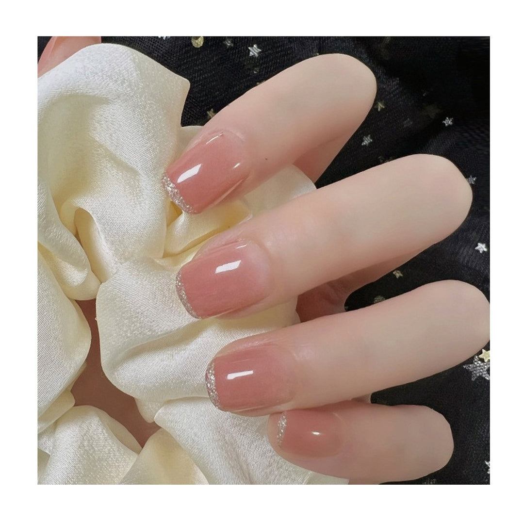 Elegant Glossy Nail Extensions