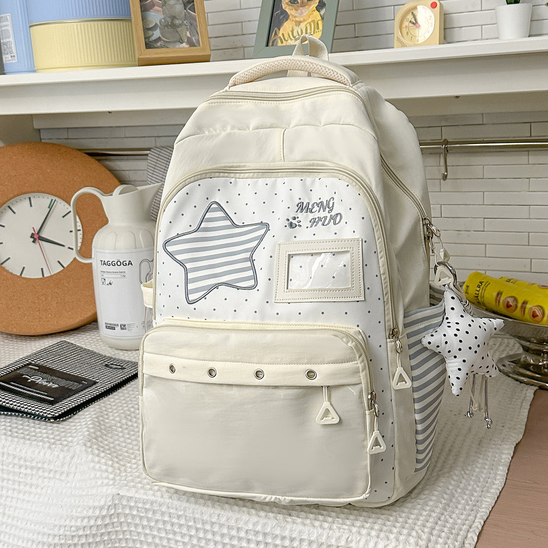 Fun-Themed Star Print Backpack Kalsten
