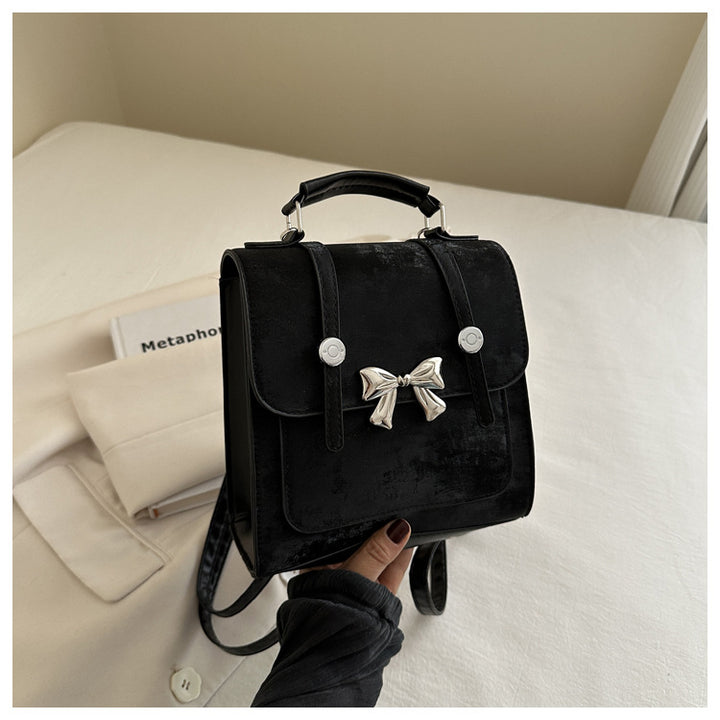 Elegant Bow-Detail Mini Backpack