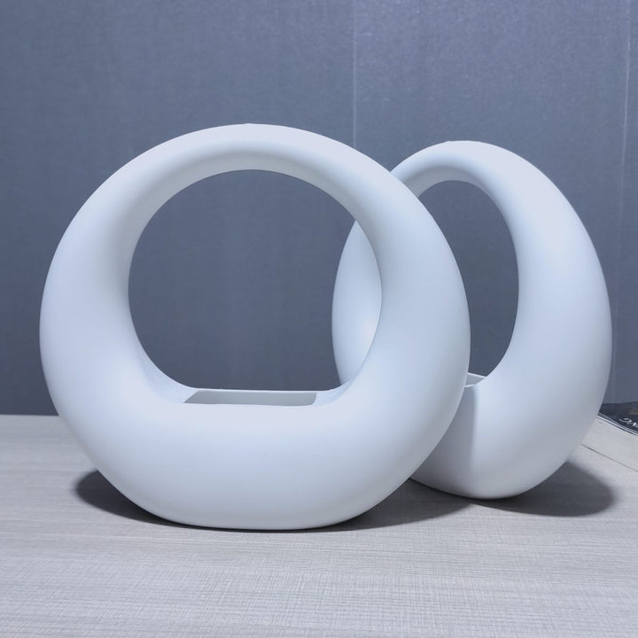 Modern Circular Decorative Planter Kalsten