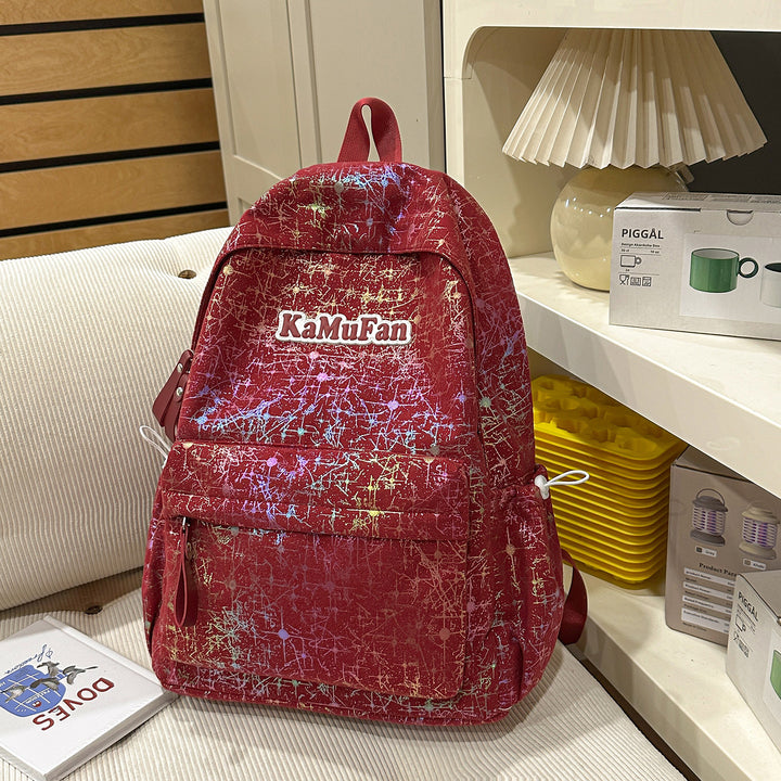 Trendy Casual Backpack with Keychain Kalsten