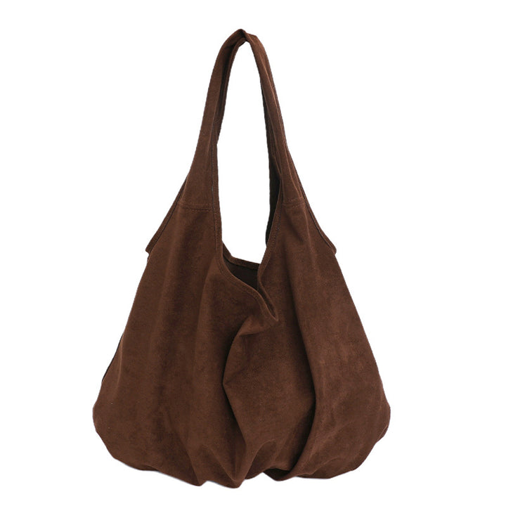 Soft Suede Slouchy Tote Bag