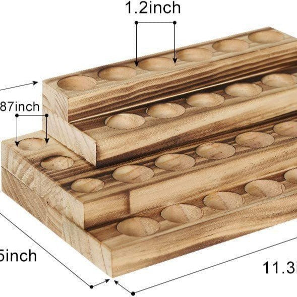 Wood stand for bottles and kitchen utensils Kalsten