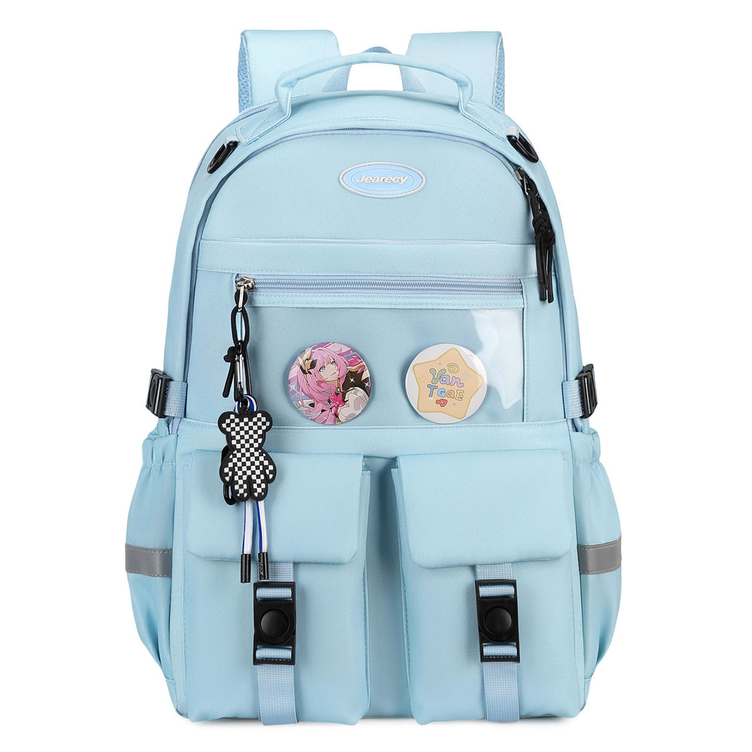 Versatile Cartoon-Embellished Casual Backpack Kalsten