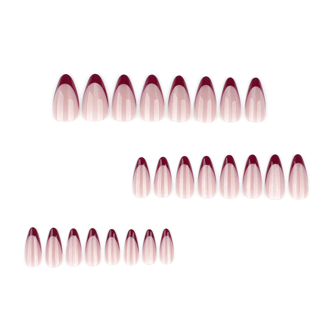 Artificial stiletto nails with sparkling tips Kalsten