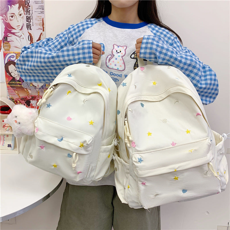 Stylish Fun-Embellished Casual Backpack Kalsten