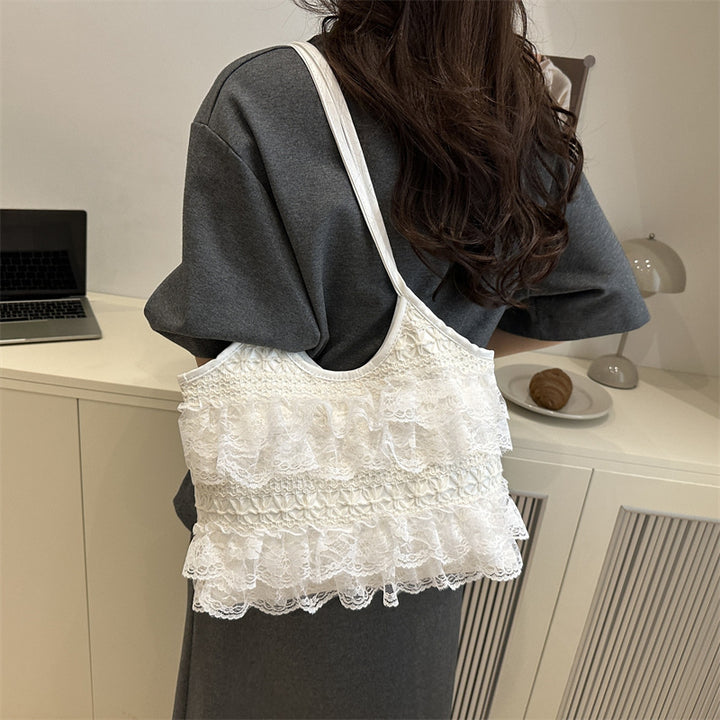 Ruffled Lace Crop Top Kalsten