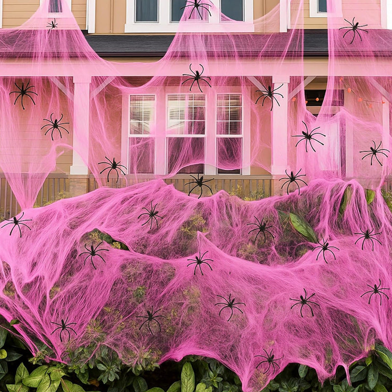 Realistic Halloween Spider Web Decoration