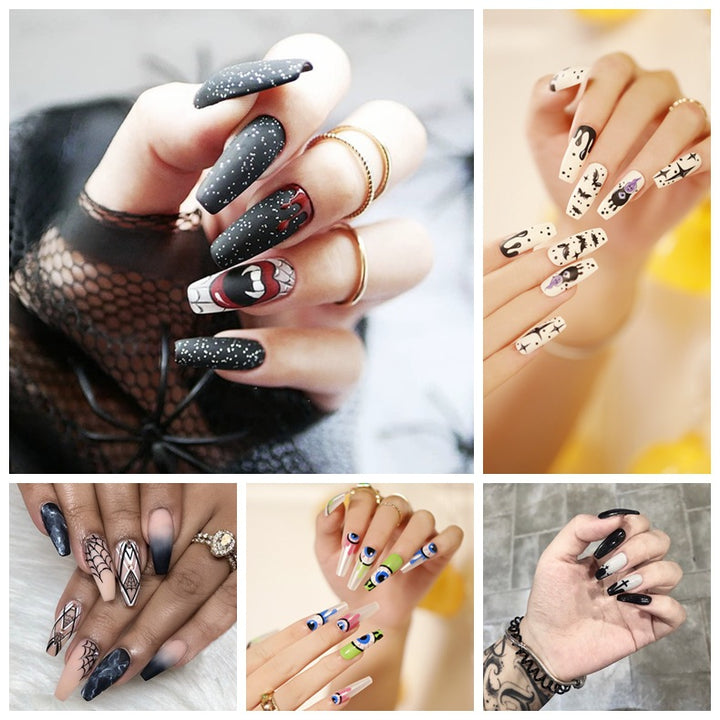 Artistic Nail Art with Creepy Designs Kalsten