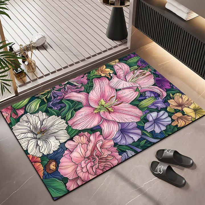 Floral Pattern Area Rug