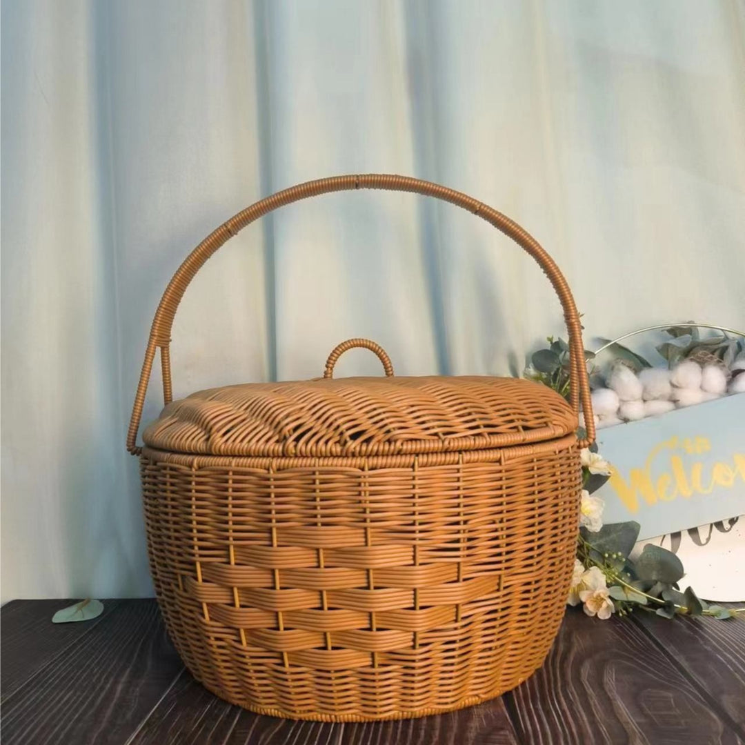 Handcrafted Woven Picnic Basket Kalsten