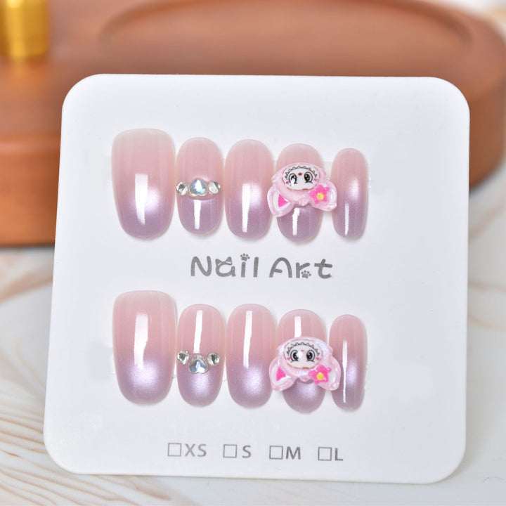 Artistic Ocean-Inspired Press-On Nail Design Kalsten