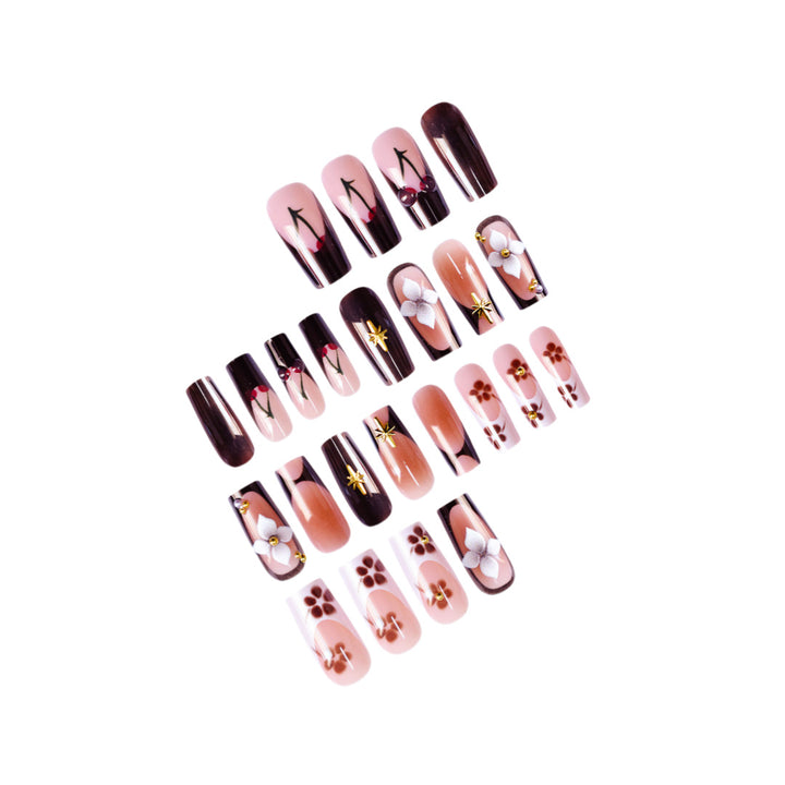 Artistic Long Press-On Nail Art Kalsten