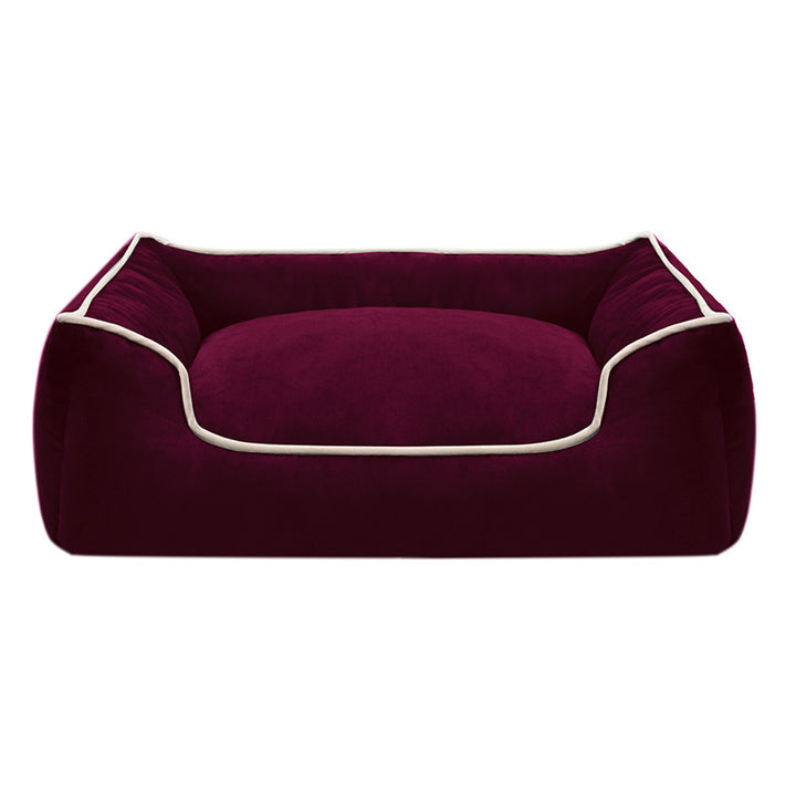 Cozy Velvet Dog Bed