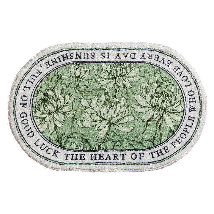 Floral Emblazoned Area Mat Kalsten