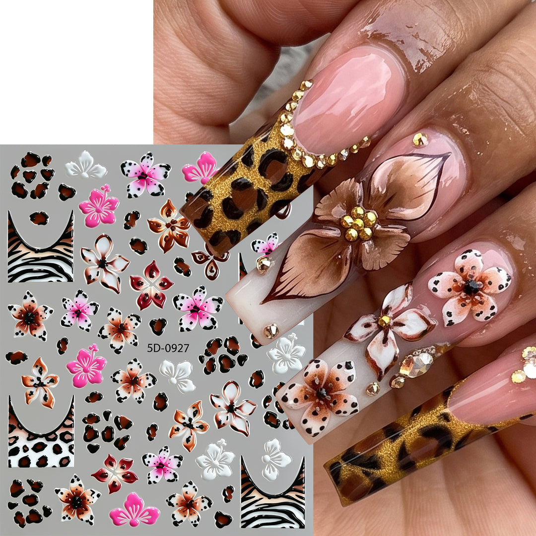 Floral Decorative Nail Art Stickers