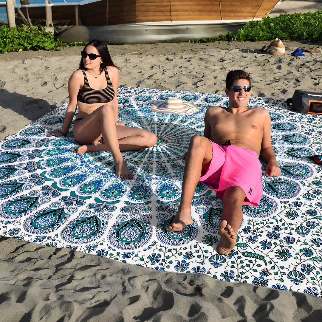 Mandala Design Beach Mat Kalsten