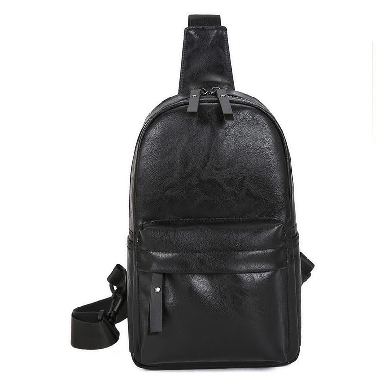 Slim Compact Leather Sling Bag