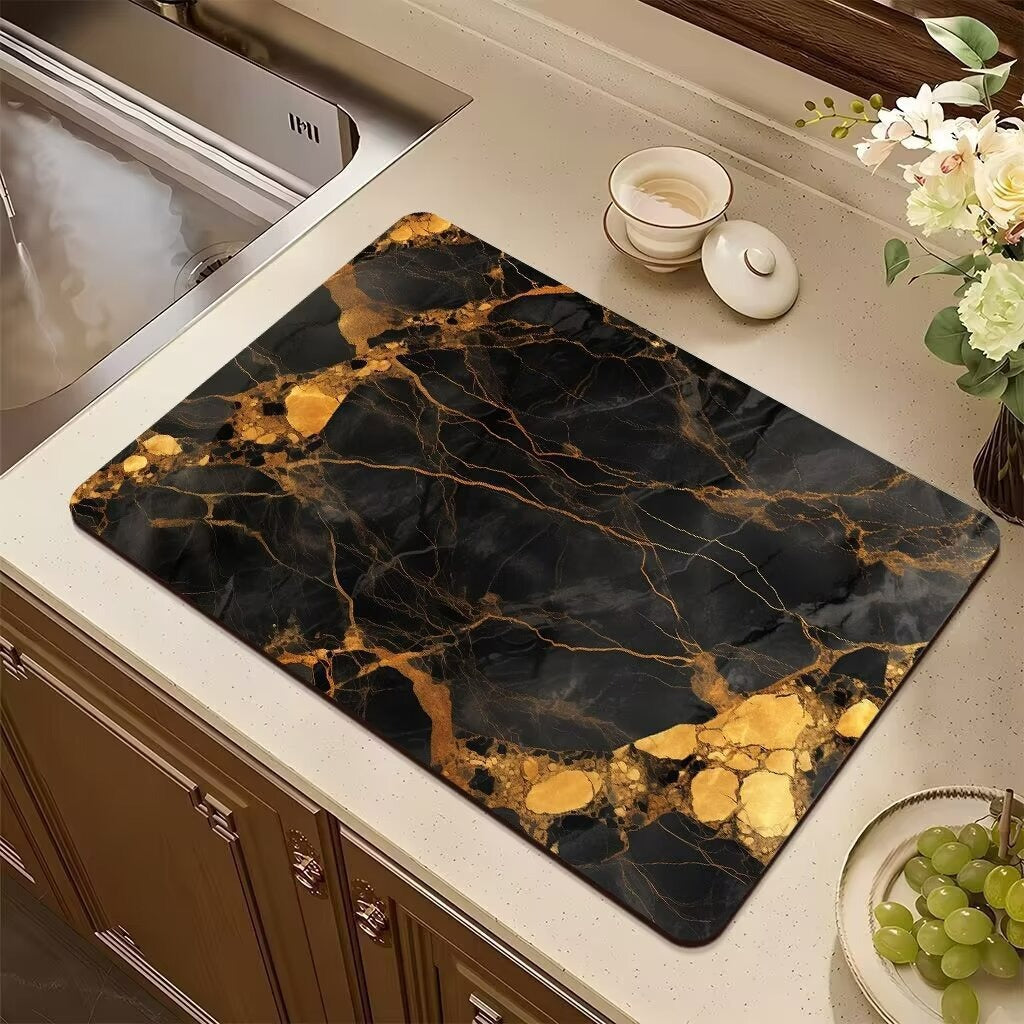 Abstract Non-Slip Kitchen Mat Kalsten