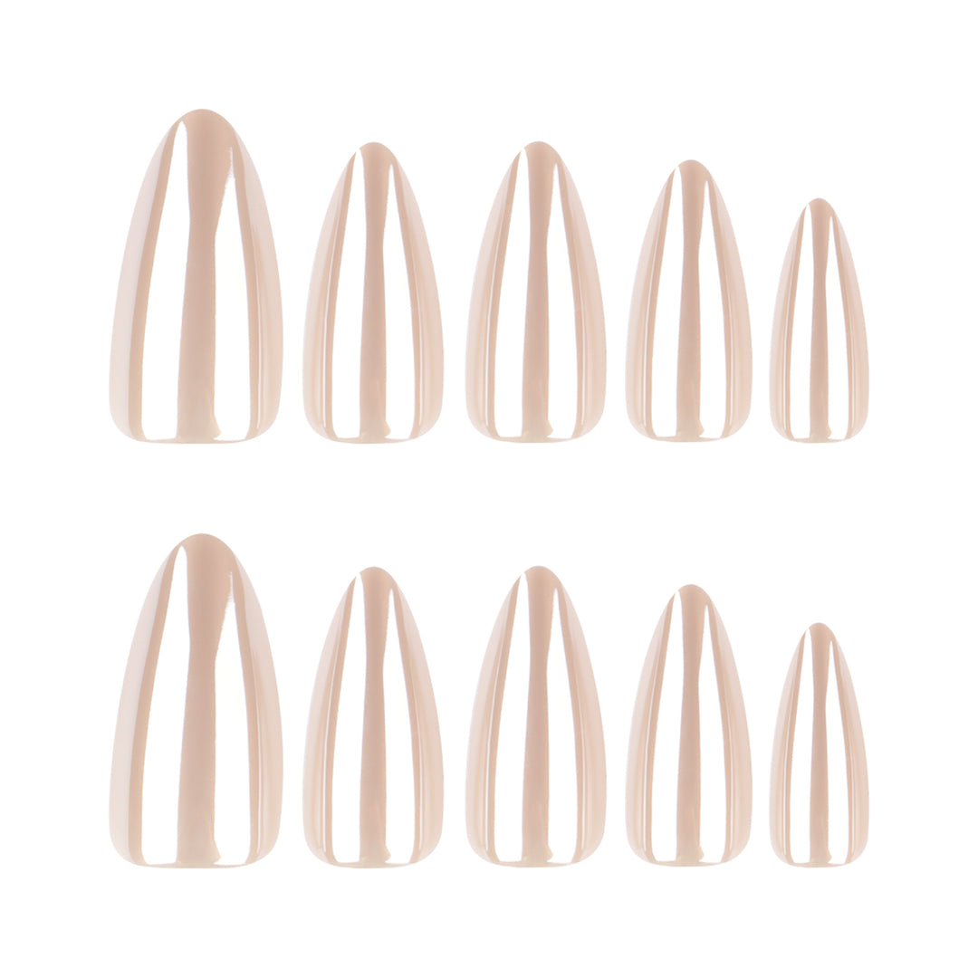 Elegant Stiletto Nails with High Gloss Finish Kalsten