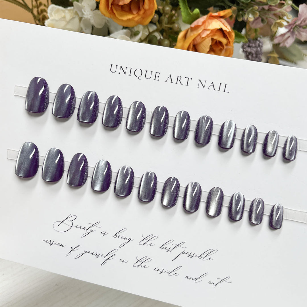 Shimmering Glitter Press-On Nail Set