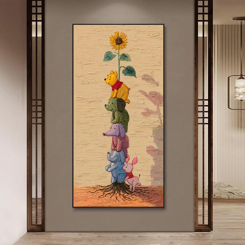 Whimsical Animal Theme Canvas Art