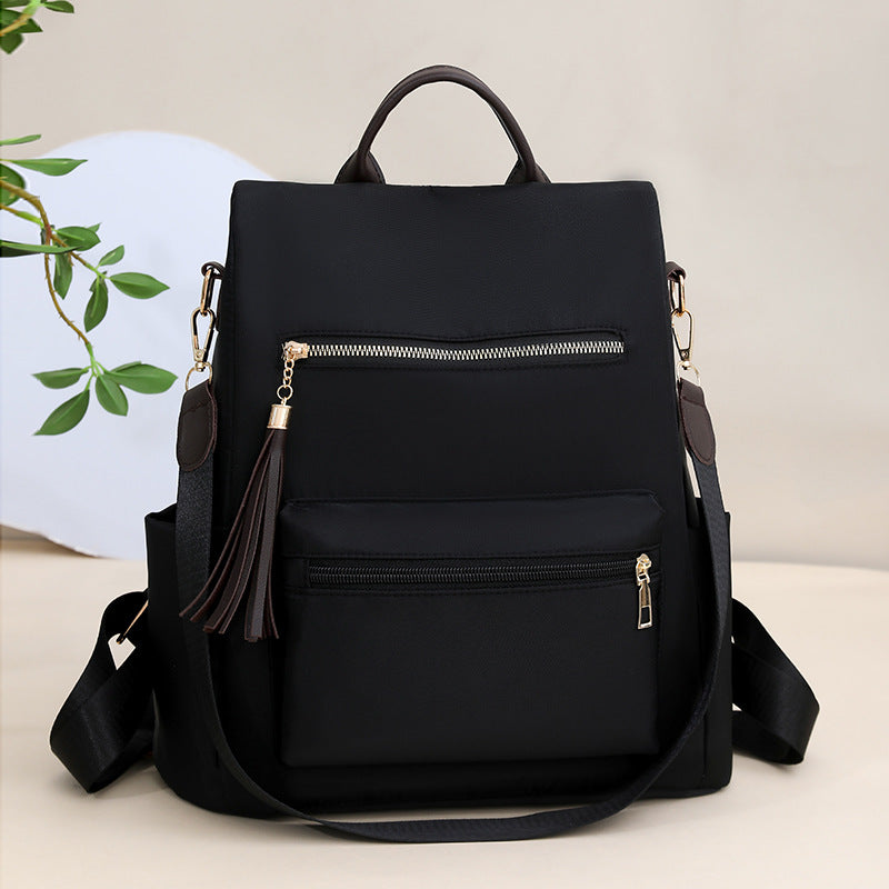 Elegant Multi-Pocket Backpack with Detachable Strap Kalsten