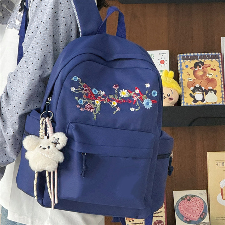Stylish Embroidered Multi-Pocket Backpack Kalsten